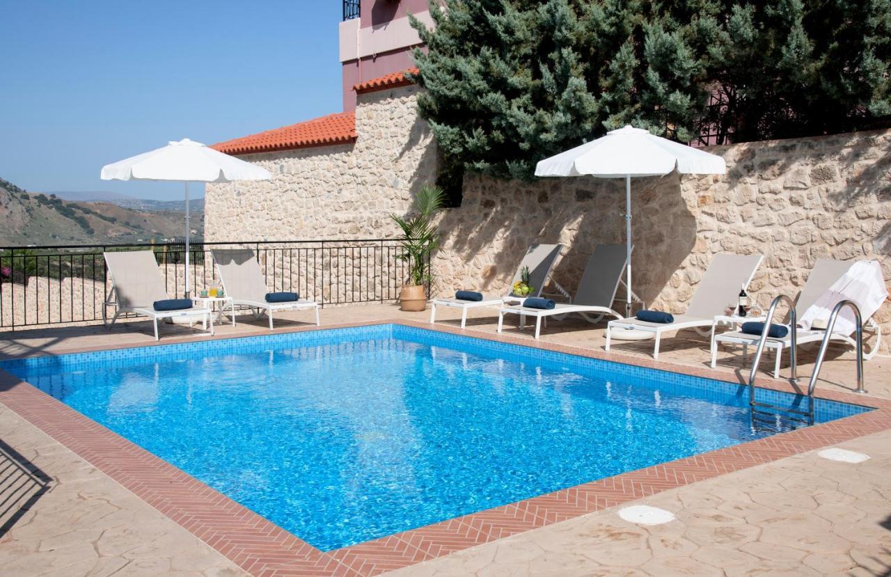 Villa Kermes Heated Pool Kournás Exterior foto